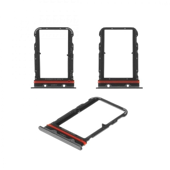 Держатель (лоток) SIM-карты для Xiaomi Mi Note 10, серый