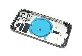 Задняя крышка (корпус) в сборе с рамкой для Apple iPhone 12 Pro, black