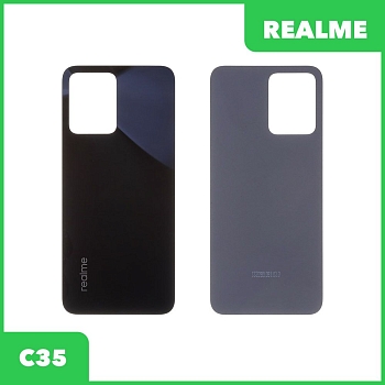 Задняя крышка для телефона Realme C35 (черный)